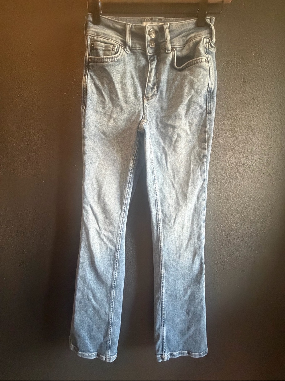 We The Free Light Blue Wide-Leg Jeans